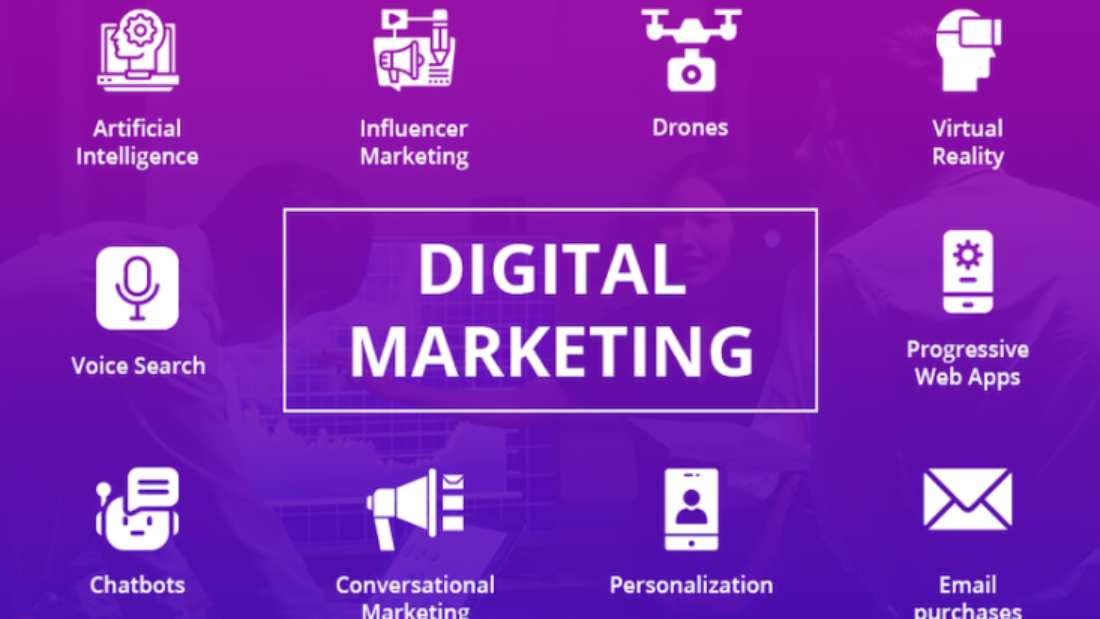Digital marketing trends in 2026 including AI, SEO, social media, and analytics